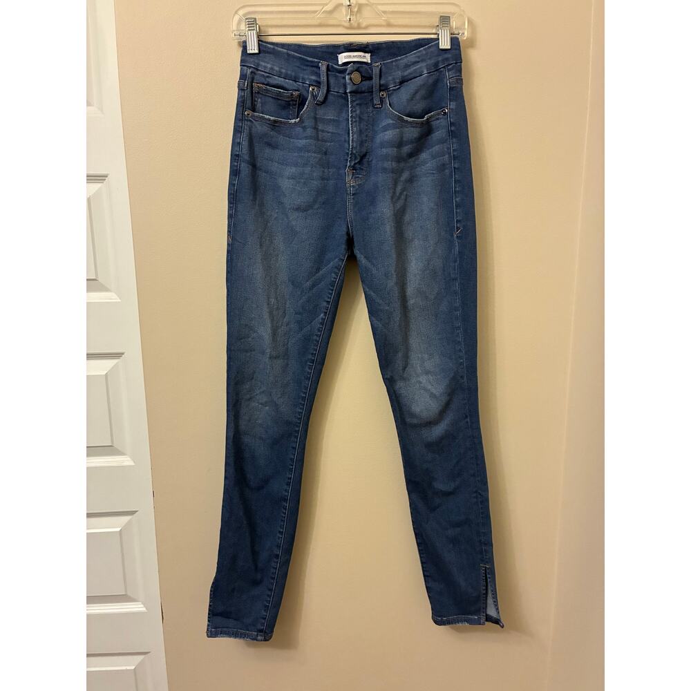 Good American Good Legs Skinny Jeans GLSS108T Size 4 Women's 27
